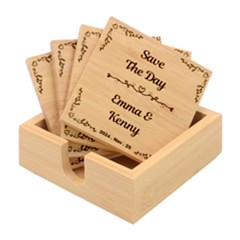 Bamboo Coaster Set 