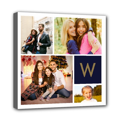 Personalized Photo Initial Canvas 8  x 8  - Mini Canvas 8  x 8  (Stretched)