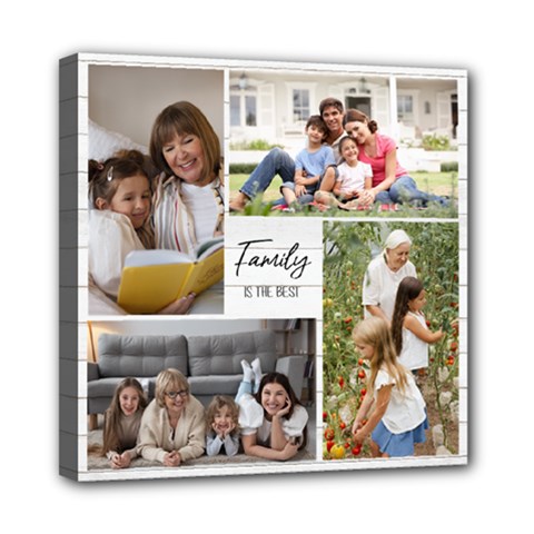 Personalized Photo Any Text Names Canvas 8  x 8  - Mini Canvas 8  x 8  (Stretched)