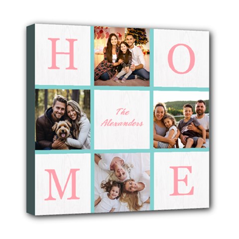 Personalized Photo Any Text Canvas 8  x 8  - Mini Canvas 8  x 8  (Stretched)