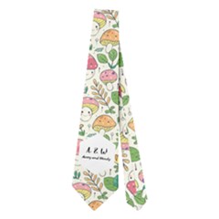 Personalized Initial Names Pattern Necktie