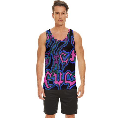 Men s Wide Collar Tank Top 