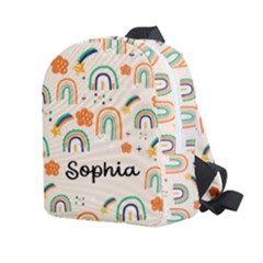 Personalized Rainbow Name Any Text Kids Age Lightweight Preschool Backpack