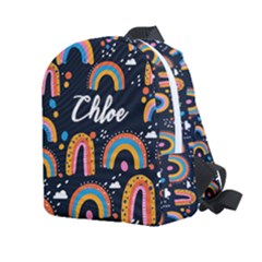 Personalized Rainbow Name Any Text Kids Age Lightweight Preschool Backpack