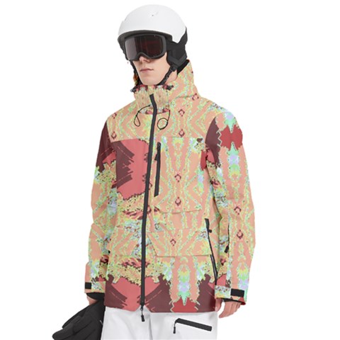 Men s Multi Pockets Zip Ski and Snowboard Waterproof Breathable Jacket 