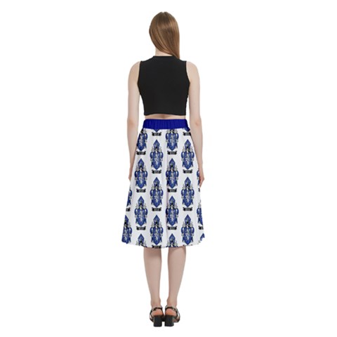 A-Line Full Circle Midi Skirt With Pocket 