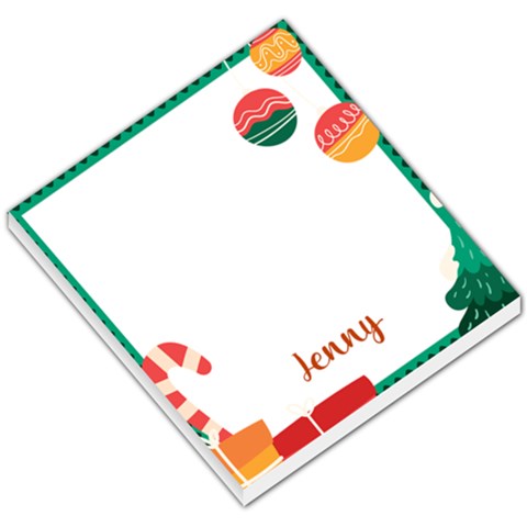 Personalized Christmas Name Any Text Small Memo Pads By Joe