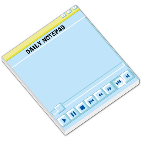 Personalized Name Any Text Website Y2k Style Small Memo Pads By Katy