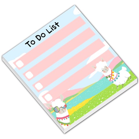 Personalized Name Any Text Alpaca To Do List Small Memo Pads By Katy