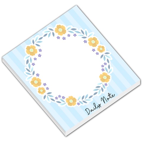 Personalized Name Any Text Flowers Spring Small Memo Pads By Katy