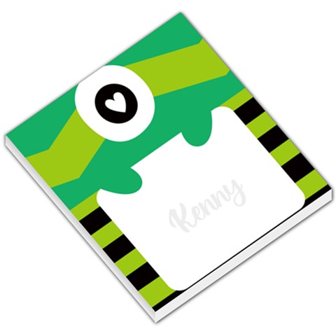 Personalized Name Any Text Monster Small Memo Pads By Katy