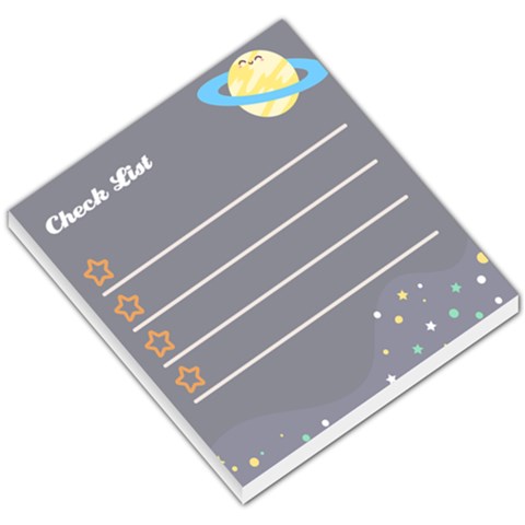 Personalized Name Any Text Planet Small Memo Pads By Katy