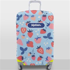 Personalized Name Any Text Strawberry luggage cover - Luggage Cover (Large)