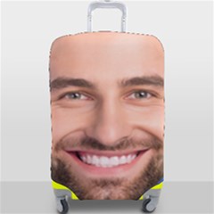 Personalized Name Any Text face luggage cover - Luggage Cover (Large)