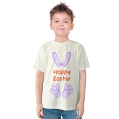 Personalized Name Any Text Easter Rabbit Kids  Cotton T-shirt