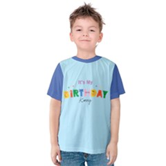 Personalized Name Any Text Birthday Kids  Cotton T-shirt