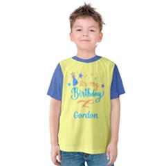 Personalized Name Any Text Birthday Text Kids  Cotton T-Shirt - Kids  Cotton Tee