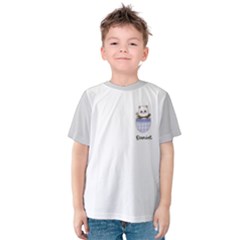 Personalized Name Any Text Pocket Animal Kids  Cotton T-Shirt - Kids  Cotton Tee