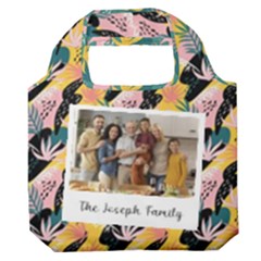 Personalized Tropical Summer Photo Name Any Text Premium Foldable Grocery Recycle Bag