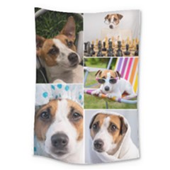 CUSTOM 5 Photo Collage Wall - Large Tapestry