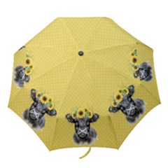 Highland Cow & Gingham Folding Umbrella