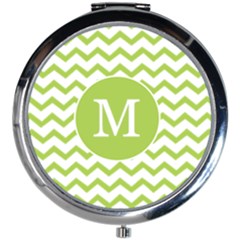 Chevron Pattern - Mini Round Mirror