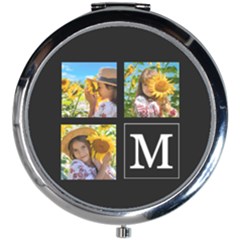 Three Photo Collage  - Mini Round Mirror