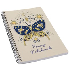 Personalized Any Text Mysterious Pattern - 5.5  x 8.5  Notebook