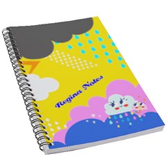 Personalized Any Text Rain Day - 5.5  x 8.5  Notebook