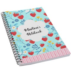 Personalized Any Text Fruits with Checked Bar - 5.5  x 8.5  Notebook