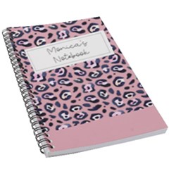 Personalized Any Text Animal Skin Pattern - 5.5  x 8.5  Notebook