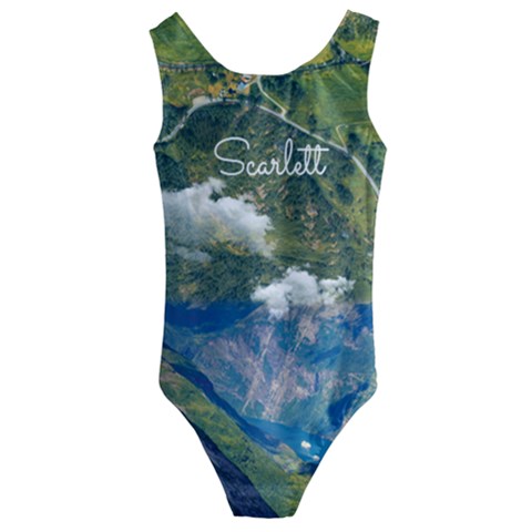 Kids  Cut-Out Back One Piece Swimsuit 