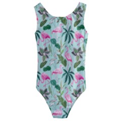 Personalized Flamingo illustration - Kids  Cut-Out Back One Piece Swimsuit