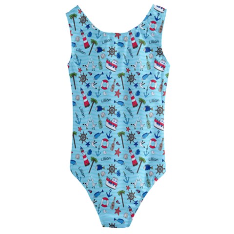 Kids  Cut-Out Back One Piece Swimsuit 