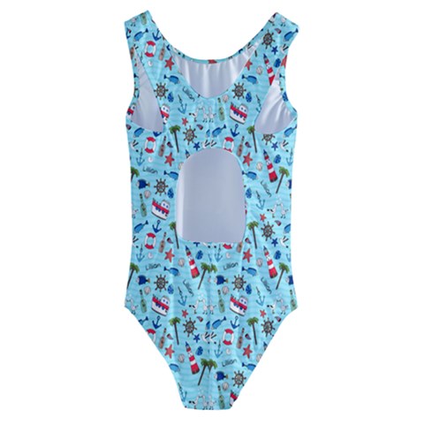 Kids  Cut-Out Back One Piece Swimsuit 