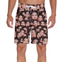 Personalized Photo Many Face Head - Men s Beach Shorts