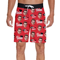 Personalized Photo Many Face Head - Men s Beach Shorts