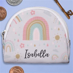 Personalized Rainbow Name Any Text - Horseshoe Style Canvas Pouch