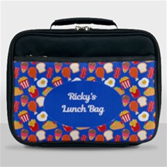 Personalized Any Text Fast Food Pattern - Lunch Bag