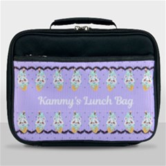 Personalized Any Text Mint Chocolate Ice Cream Pattern - Lunch Bag