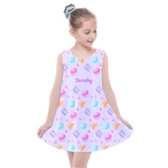 Personalized Any Text Macarons - Kids  Summer Dress