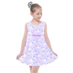 Personalized Any Text Unicorn  - Kids  Summer Dress