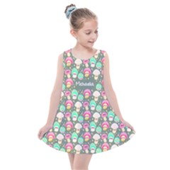 Personalized Any Text Mushroom Party - Kids  Summer Dress