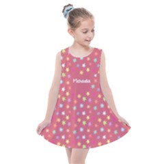 Personalized Any Text Shining Star - Kids  Summer Dress