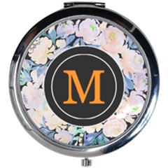 Roses Initial - Mini Round Mirror