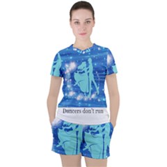 dancers dont run - Women s Mesh T-Shirt and Shorts Set