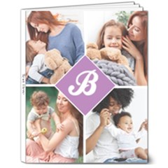 4 Photo Gallery Initial  - 8  x 10  Softcover Notebook