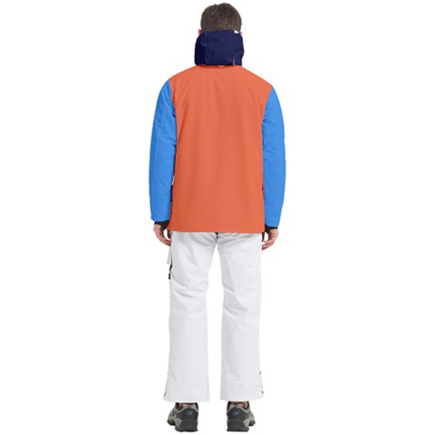 Men s Pullover Zip Ski and Snowboard Waterproof Breathable Jacket 