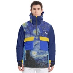 Custom The Starry Night Logo Any Text Name - Men s Pullover Zip Ski and Snowboard Waterproof Breathable Jacket