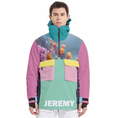 Custom Mix Color Any Text Name - Men s Pullover Zip Ski and Snowboard Waterproof Breathable Jacket